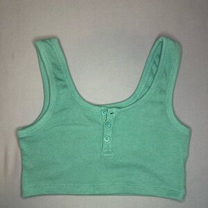 Cotton On Green Ribbed Top